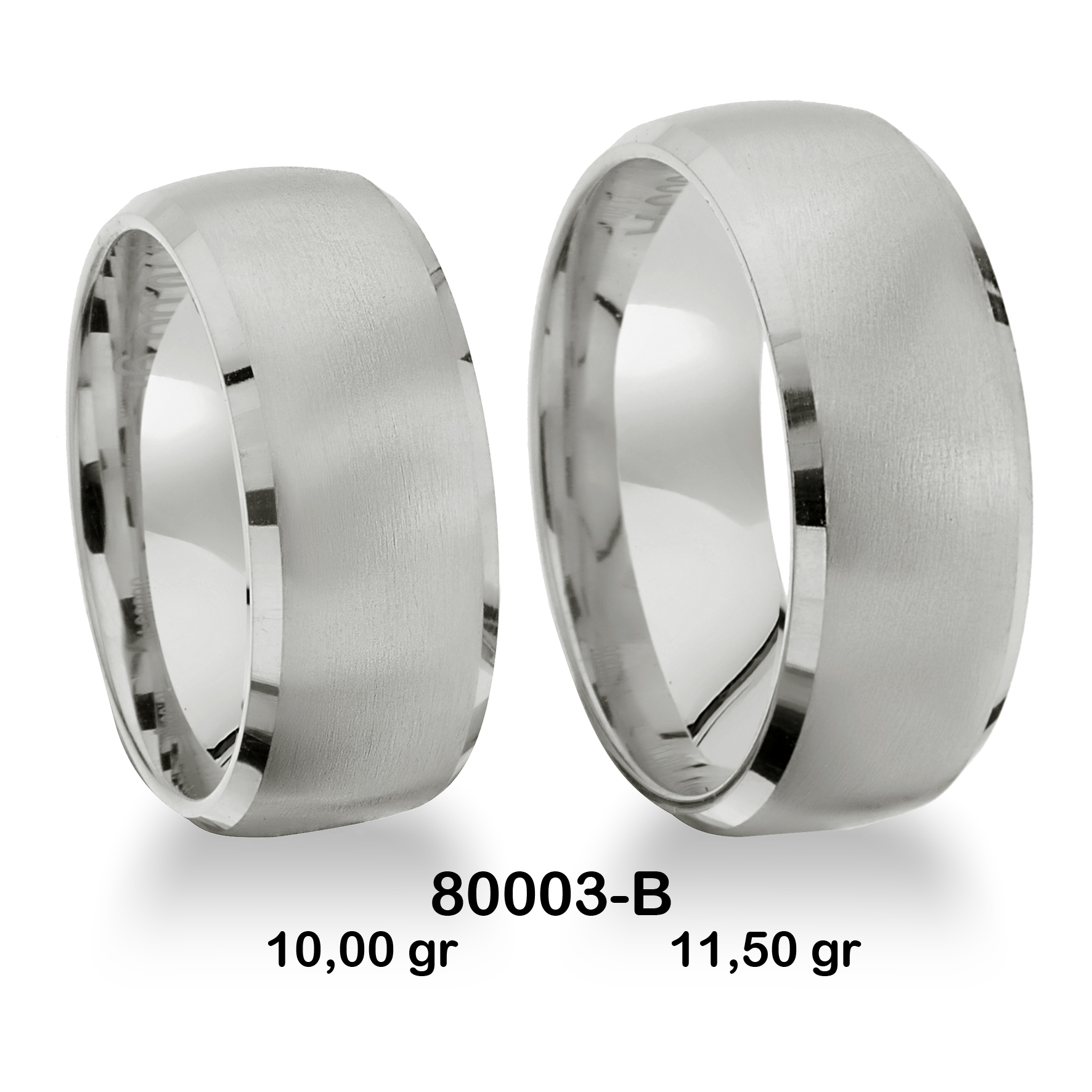 Beyaz Alyans Modeli-80003-B